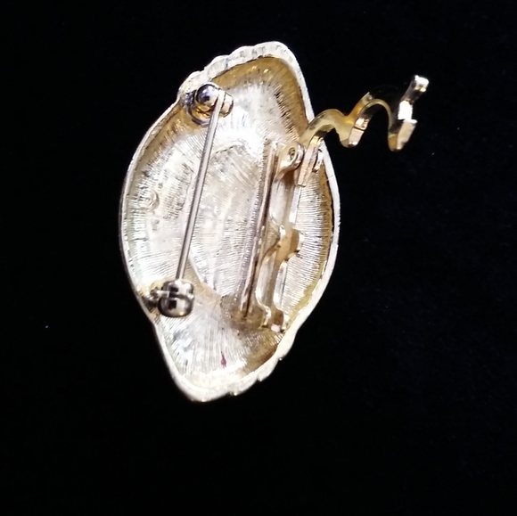 Goldtone Pendant Brooch - Picture 4 of 4